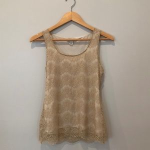 Banana Republic Lace Tank Top